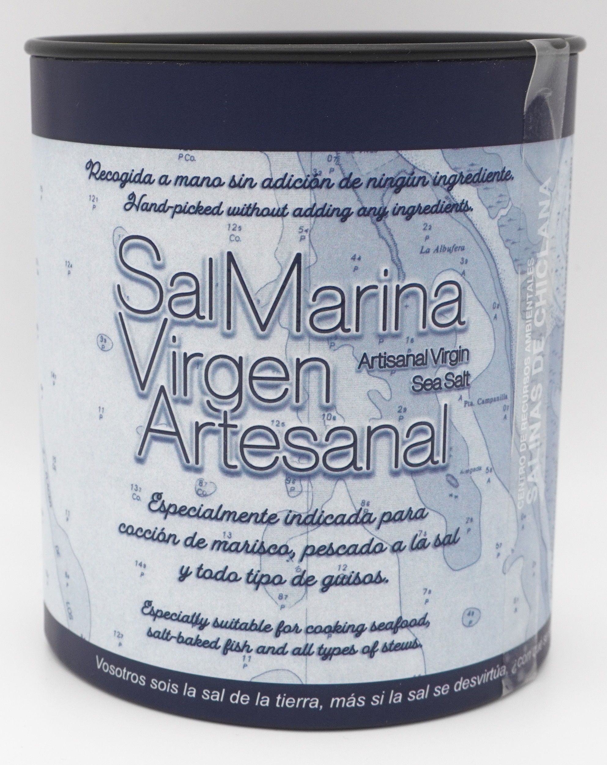 036 SAL MARINA 200gr Sal Marina Virgen Artesanal Bote 200 gr. - Imagen 1