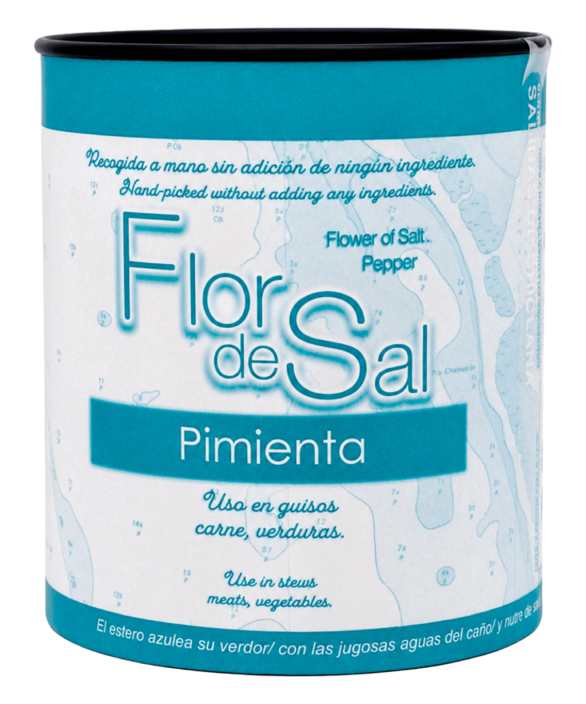 Flor de Sal Pimienta Artesanal Bote 140 g