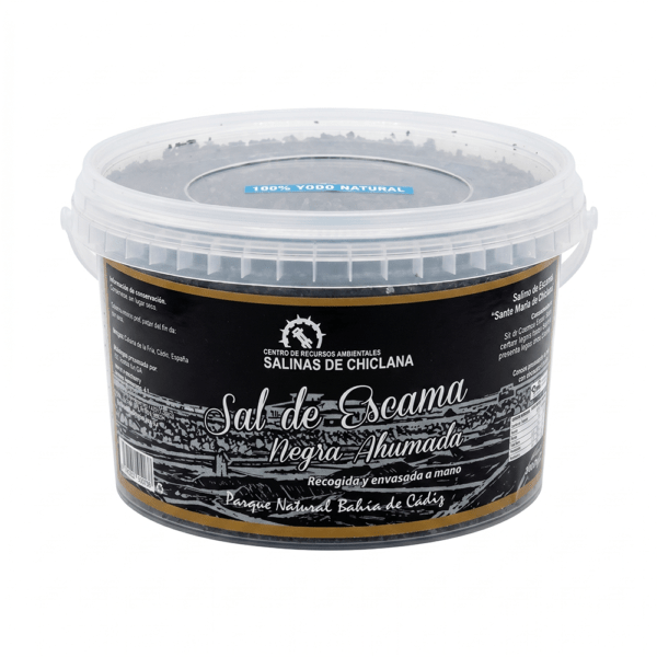 Sal en Escama Negra Ahumada Tarrina 1500 gr.