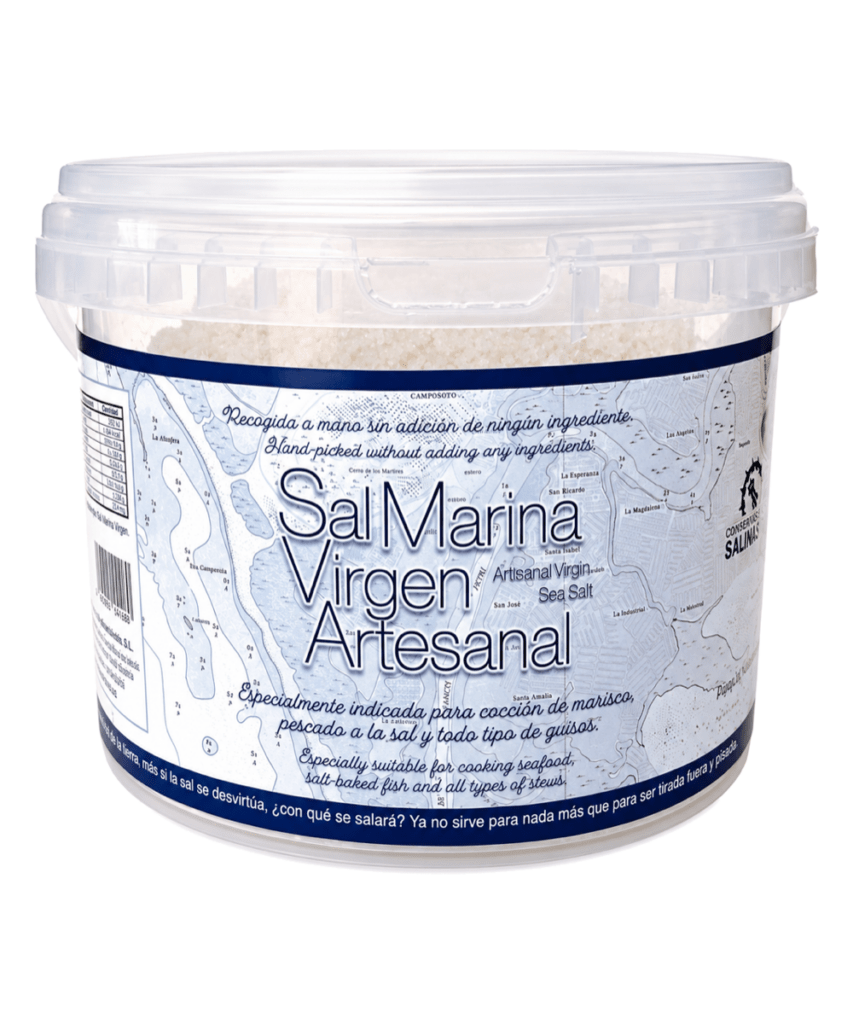 Sal Marina Virgen Artesanal Tarrina 2000 g